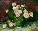Чаша с пионами и розами 1886